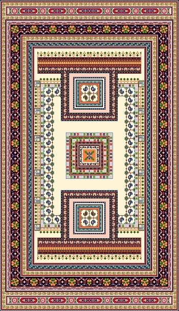 نقشه عددی گلیم k20-223