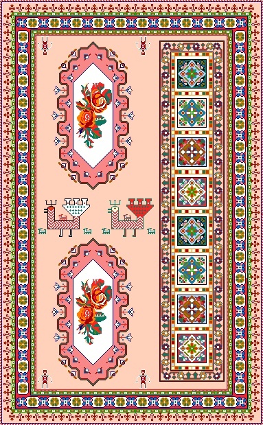 گلیم تلفیقی نقشه عددی