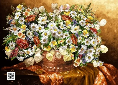 alt="نقشه تابلوفرش نغمه‌ی گل‌ها"