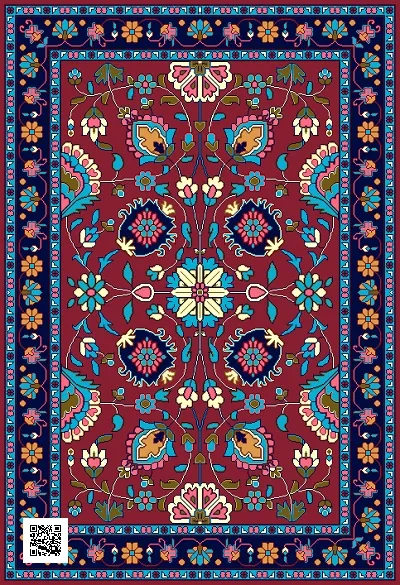 alt="طرح قالیچه افشان"