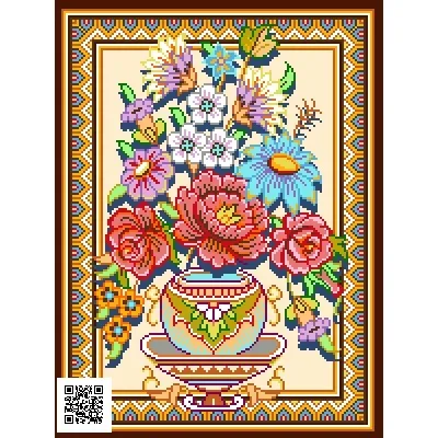 نقشه گلدان کلاسیک،8833